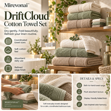 Mirevonai™ DriftCloud Cotton Towel Set