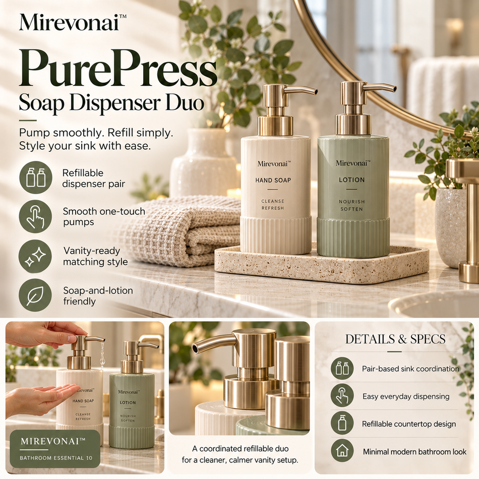 Mirevonai™ PurePress Soap Dispenser Duo