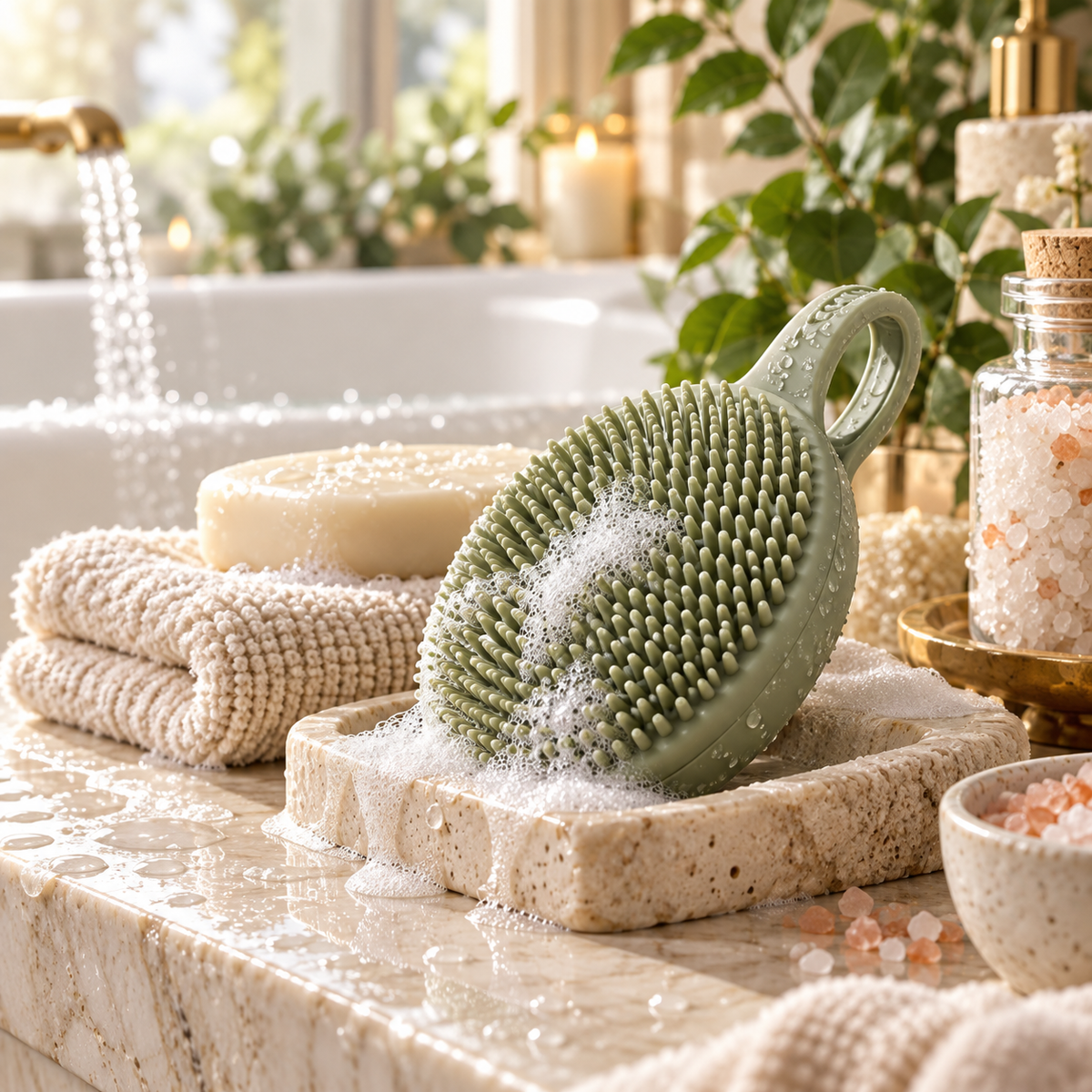 Mirevonai™ SoftCurrent Silicone Body Scrubber