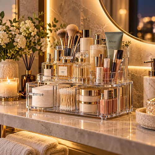 Mirevonai™ ClearHarbor Vanity Organizer