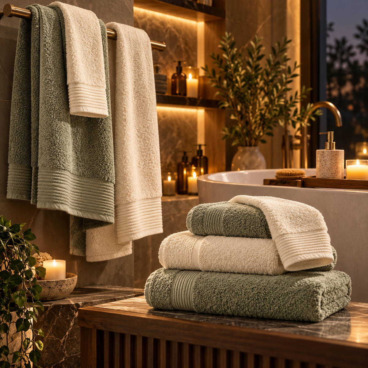 Mirevonai™ DriftCloud Cotton Towel Set