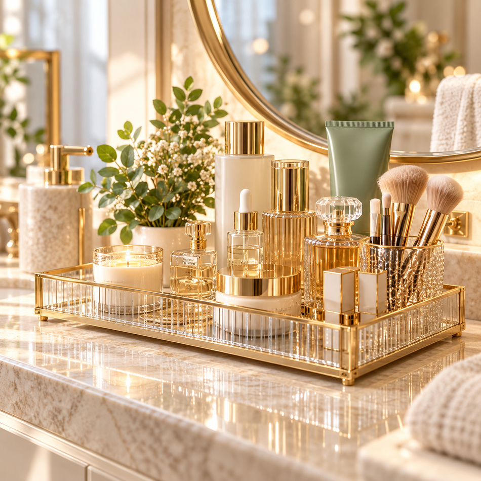 Mirevonai™ MirrorNest Vanity Tray